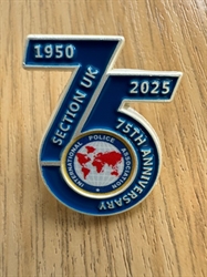 75th Pin badge